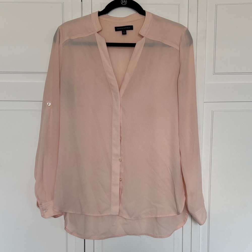 Banana Republic Light Pink Blouse